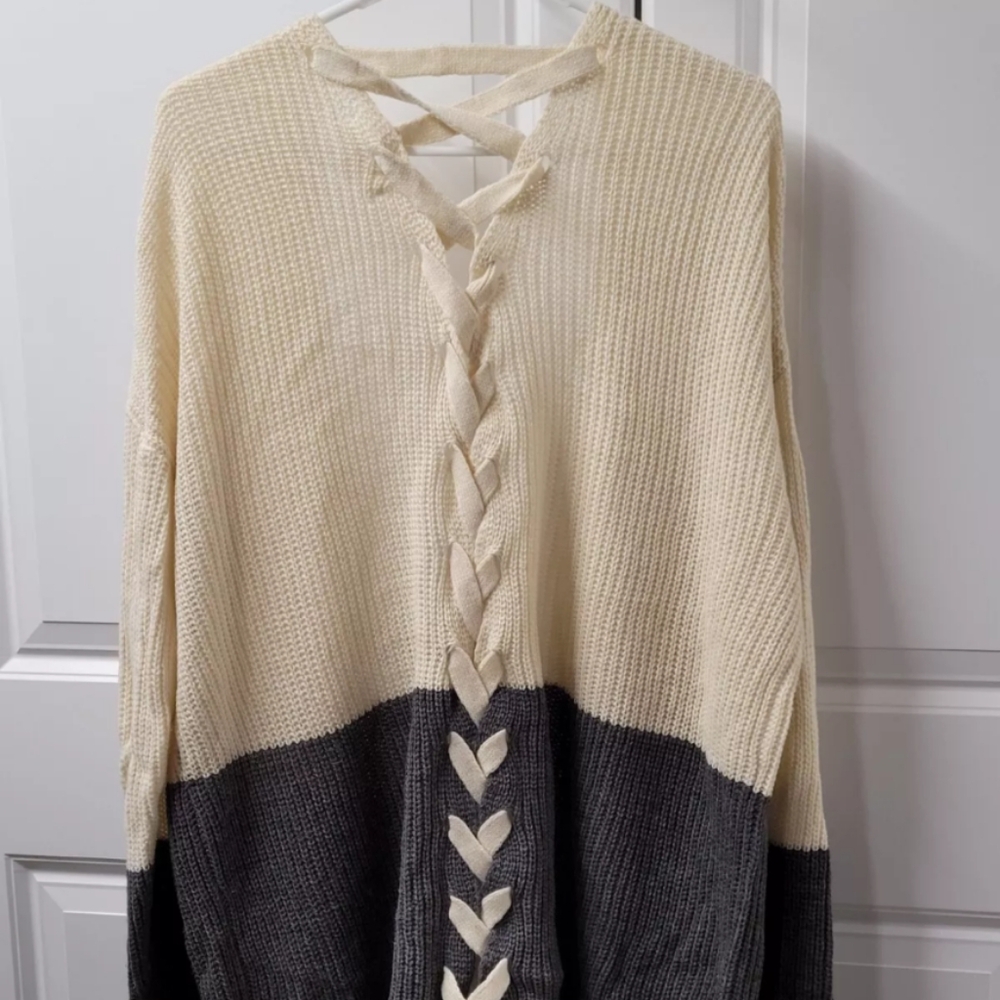 Day to Day Blu Pepper Women's Cardigan Sweater Size: Large Open Front
